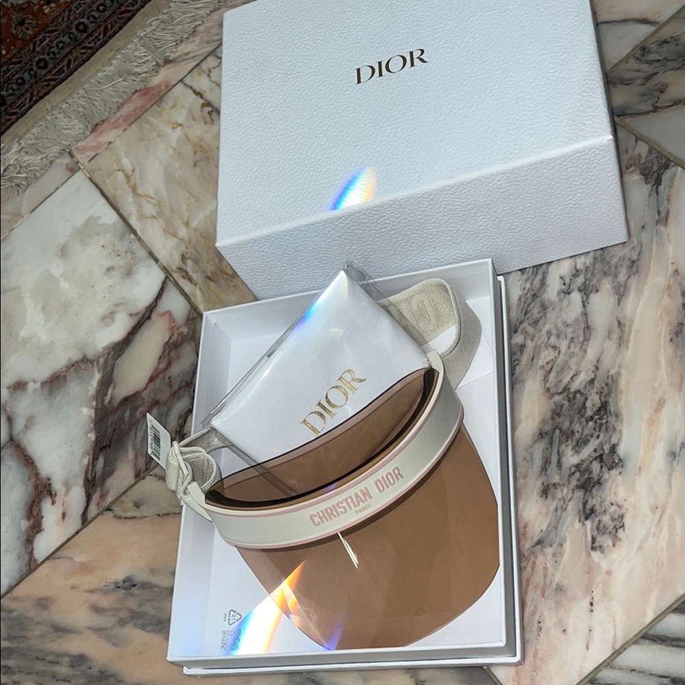 NWT Dior gradient visor pink